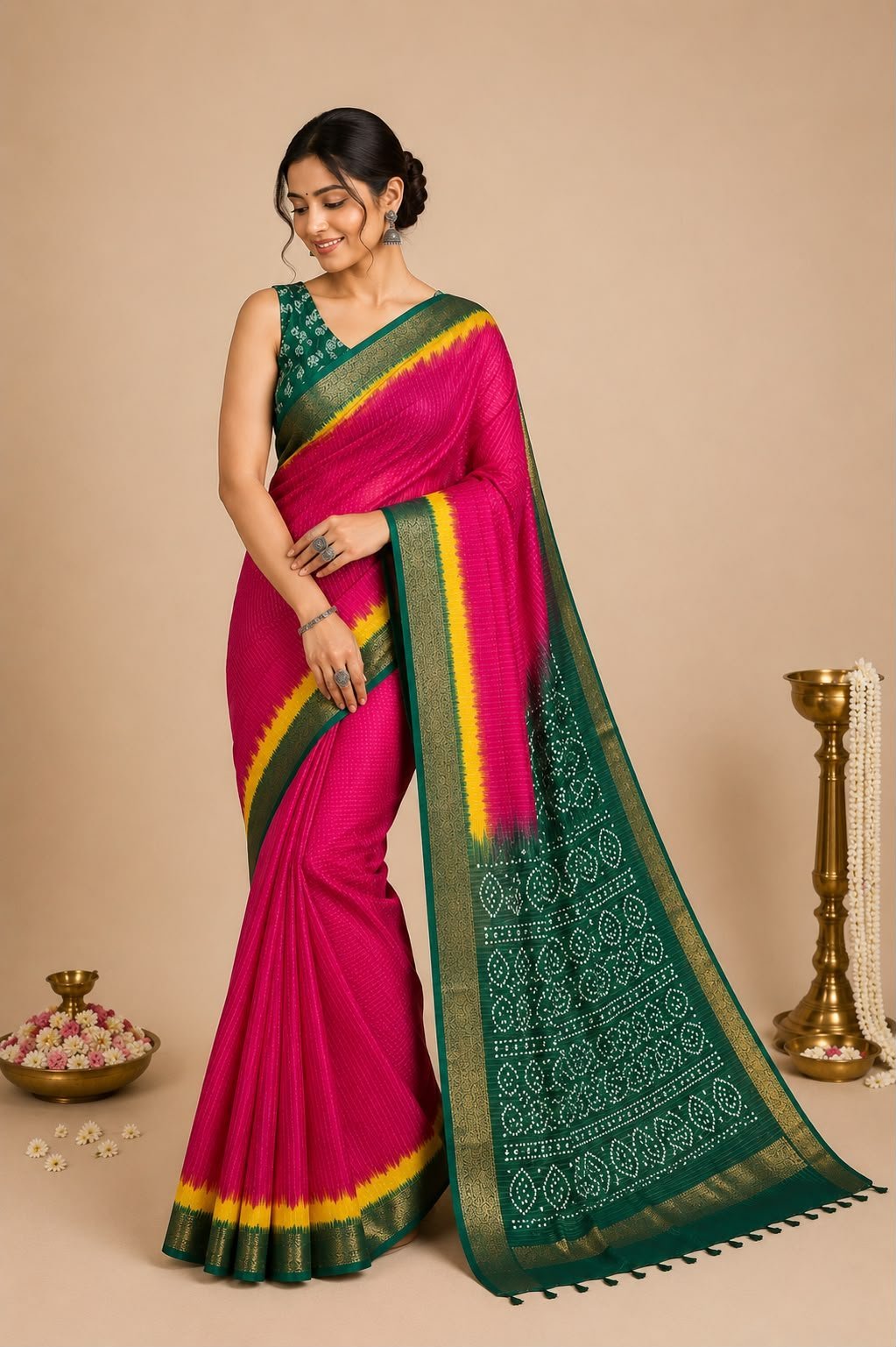 tussar silk saree