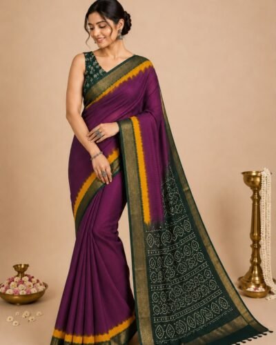 tussar silk saree